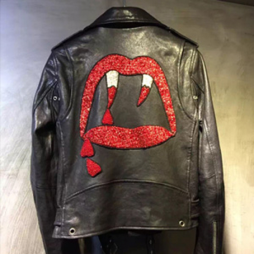 サンローランメンズラムスキンレザージャケットL005,