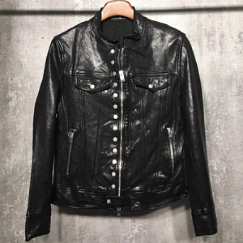 サンローランメンズラムスキンレザージャケットL008,