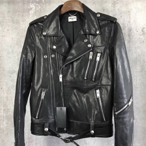 サンローランメンズラムスキンレザージャケットL011,