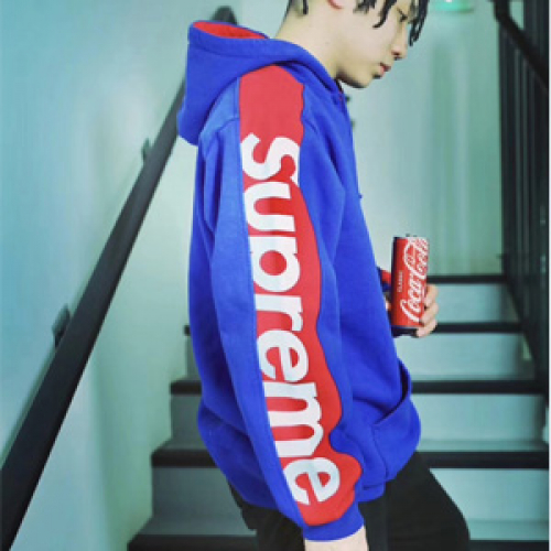 シュプリームユニセックスフーディP008