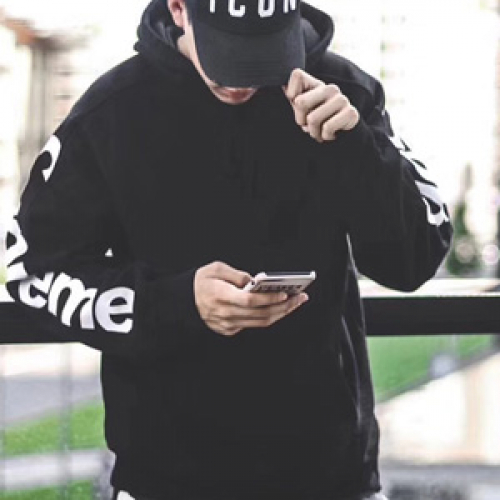 シュプリームユニセックスフーディP010