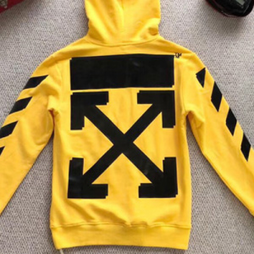 オフホワイトメンズフーディF003