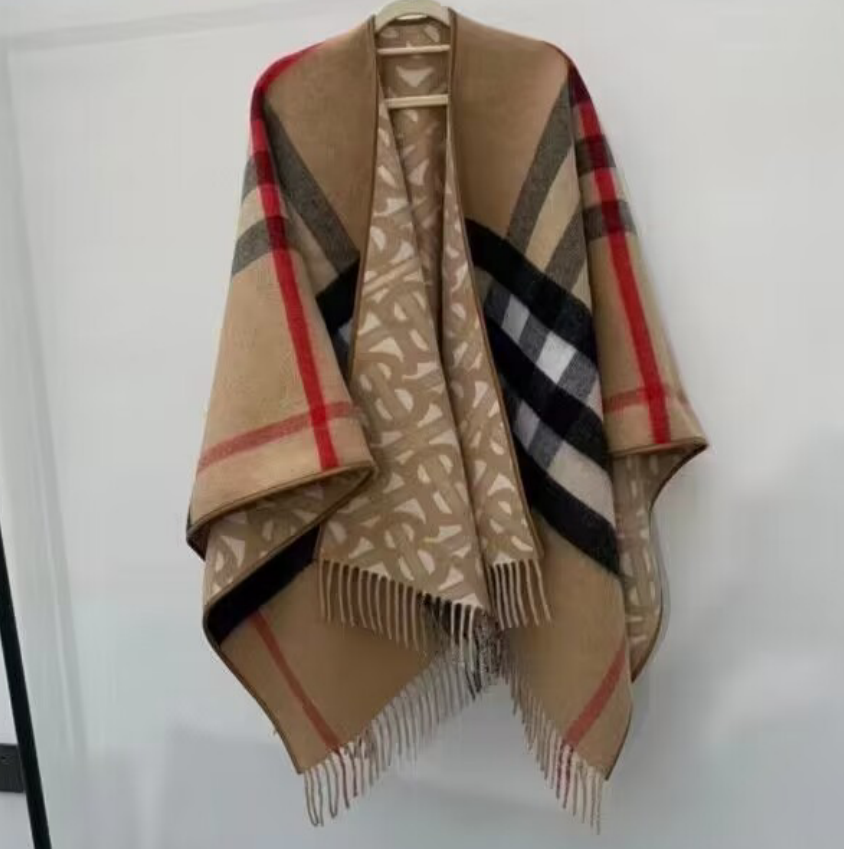 バーバリーウールカシミヤブレンドフーデッドオレンジ"40210591ベージュu0002