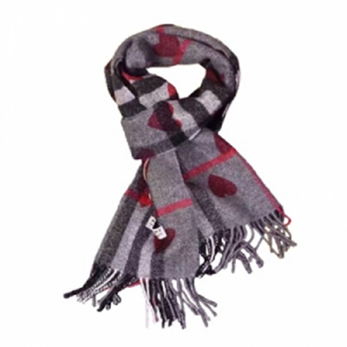 バーバリーチェックハートクラシックカシミヤニットu0007