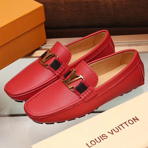 ルイヴィトン-チップモカシンレザーメンズシューズv0013-