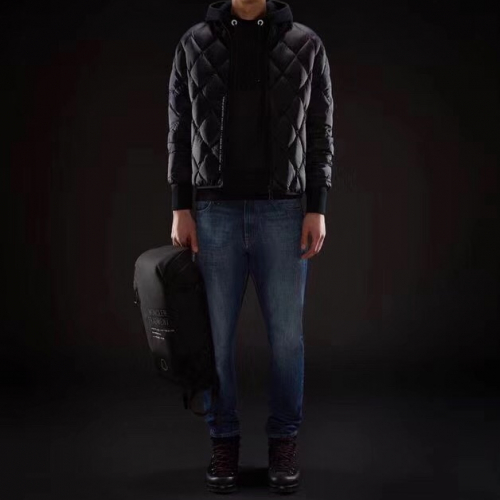 モンクレールメンズパディングジャケット,(ブラック/カーキ)C0090