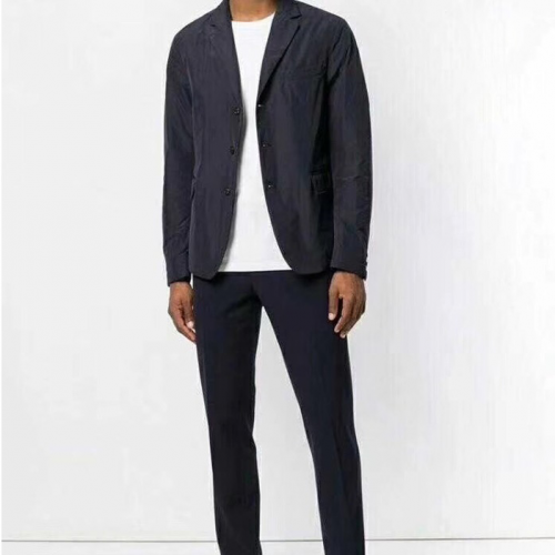 モンクレールメンズダウンパディングジャケットc0104.2(ブラック/ネイビー)