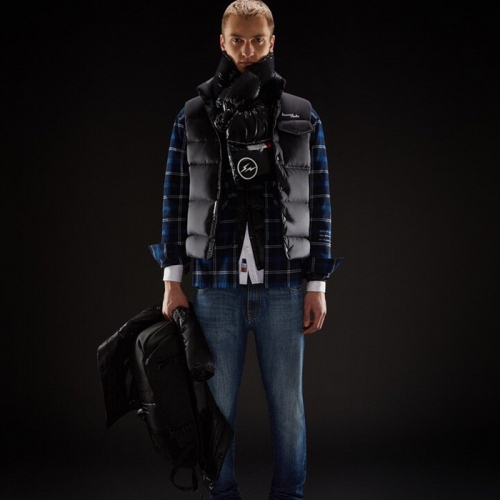 &モンクレール&フラグメントメンズダウンパディングベストC0214