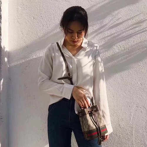 ,18.5グッチオフィディアシュプリームレディースナノバケットバッグ550620,B0009,18.5