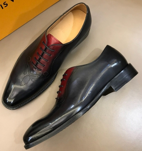 ルイヴィトンメンズレザーオックスフォードシューズU0071