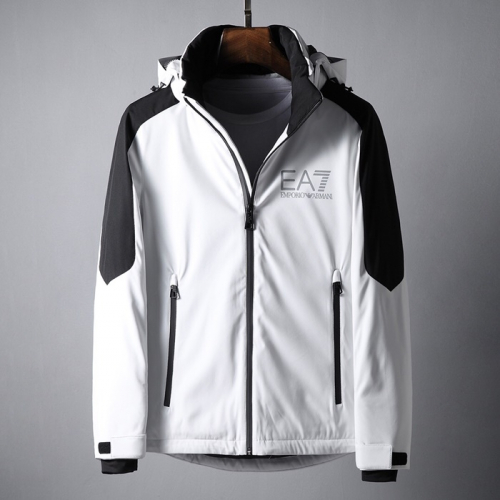 A7アルマーニメンズダウンパディングジャケットM0043,(レッド/ホワイト)