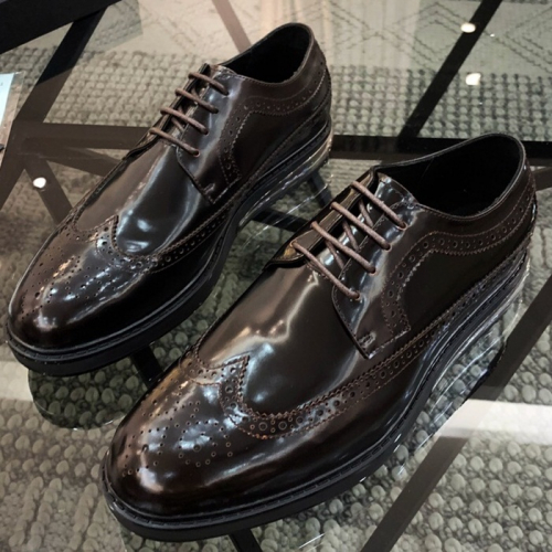 プラダメンズレザーオックスフォードシューズA0077