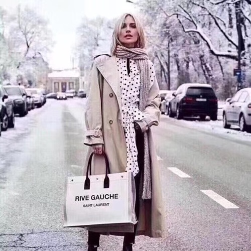 サンローランレディースリヴゴーシュトートバッグショッパーバッグ299290,B0051,ホワイト