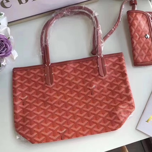 ゴヤールレザーオレンジトートバッグショッパーバッグ,B0047