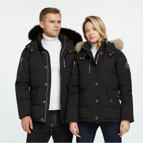 ムースナックルズユニセックスパディングジャケットo005.ブラック