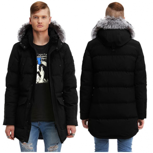 ムースナックルズロングパディングジャンパーo008.ブラック