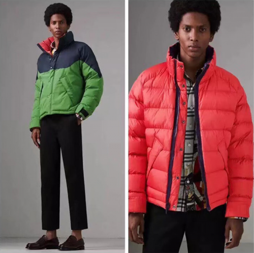 -バーバリーダウンパディングリバーシブルジャケット両面パディングR0273,レッド