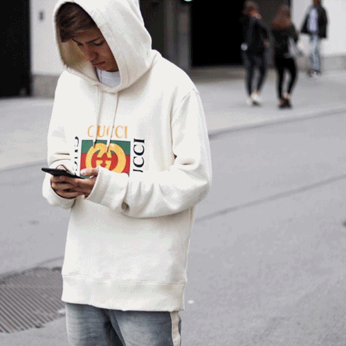 グッチユニセックスヴィンテージフーディc384