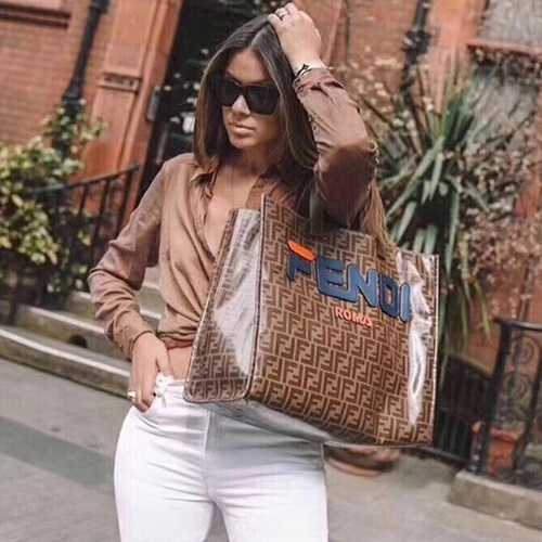 ,38ェンディレディーストートバッグショッパーバッグB0041,38,ブラウン