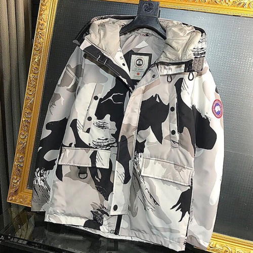 カナダグースメンズダウンパディングn0054.2(グレー/グリーン)