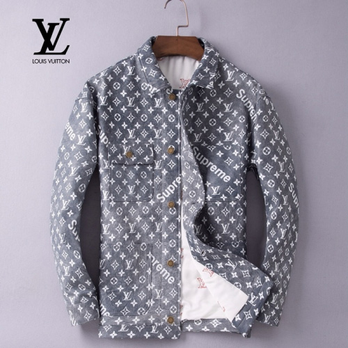 ルイヴィトンメンズレザージャケットu0631.グレー