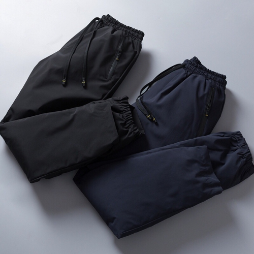 ェンディメンズダウントレーニングパンツn0062.2(ブラック/ネイビー)