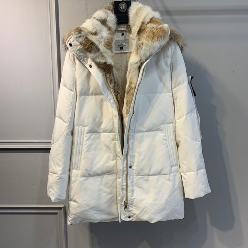 ストーンアイランドカップル用ダウンパディングo007.ホワイト