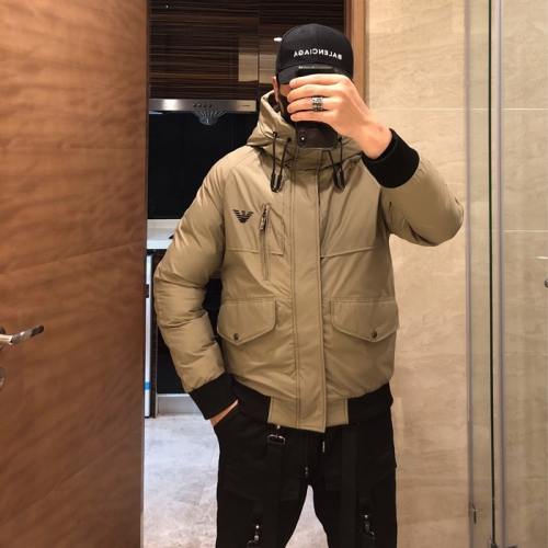 アルマーニメンズダウンパディングm0121.カーキ