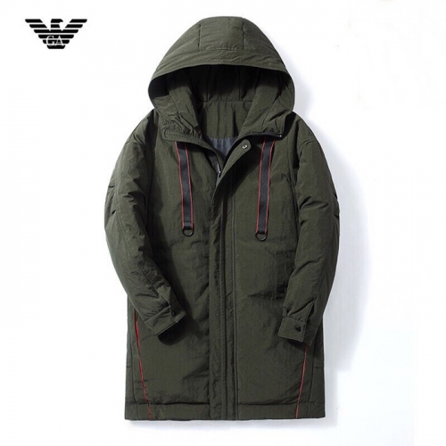 アルマーニメンズダウンパディングm0122.2(オリーブ/ブラック)