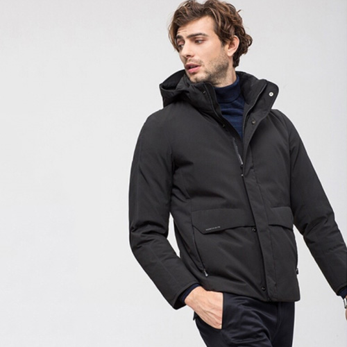 プラダメンズダウンパディングa04402(ブラック/ネイビー)