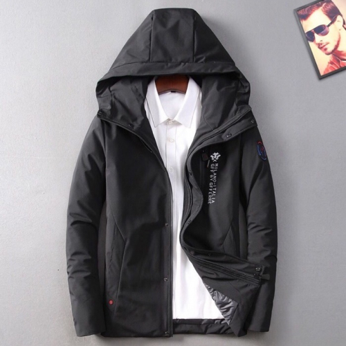 モンクレールメンズダウンパディングc03932(ブラック/ホワイト)