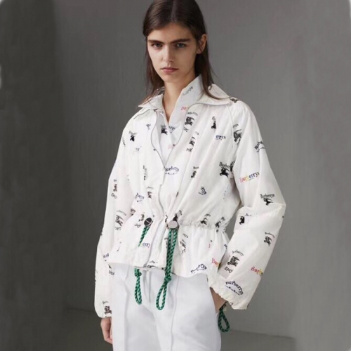 バーバリーレディースブレーカージャケットジャケットr0426ホワイト