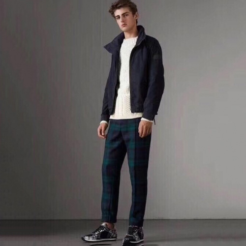 バーバリーメンズブレーカージャケットジャケットr0482.ネイビー