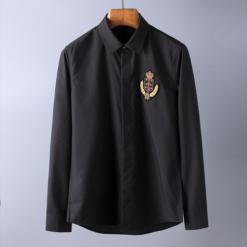 ドルチェ＆ガッバーナメンズ刺繍シャツl174