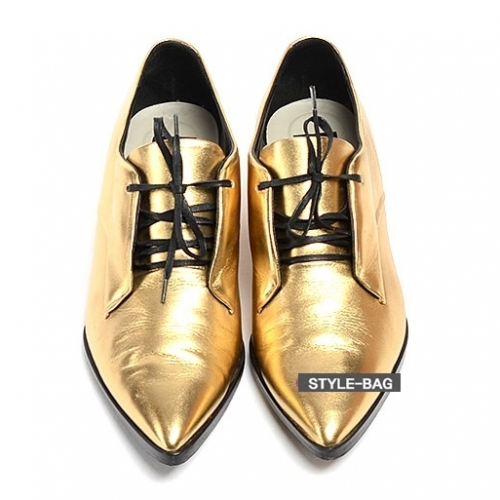 ゴールデングースレディースレザーオックスフォードシューズl0015..ゴールド