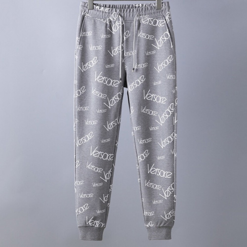 ヴェルサーチェメンズカジュアルコットントレーニングパンツr0193.グレー