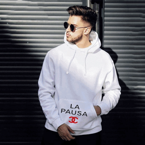 シャネルメンズラパウサコットンフーディl0329ホワイト