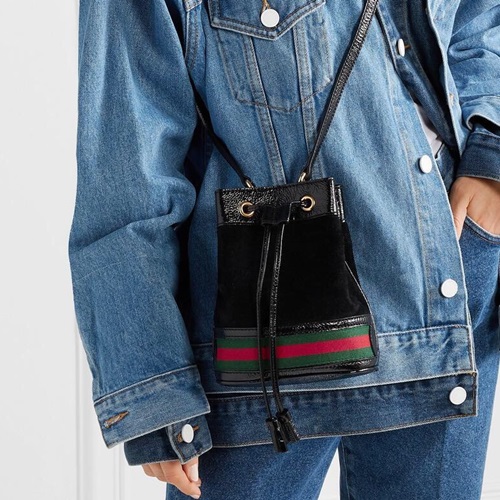 ,18.5グッチオフィディアレディースナノバケットバッグ550620,B0508,18.5,ブラック