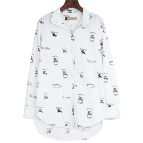 バーバリーメンズシグネチャーコットンシャツr0693ホワイト