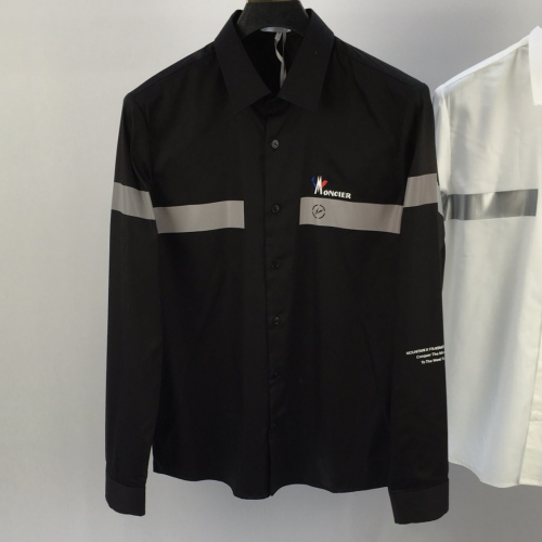 モンクレールメンズコットンシャツc0474ブラック