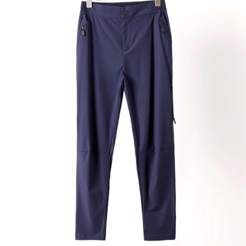 モンクレールメンズパッチカジュアルコットントレーニングパンツc04752(ブラック/ネイビー)