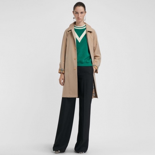 -バーバリーレディースカムデンカーコットンコートr0719キャメル