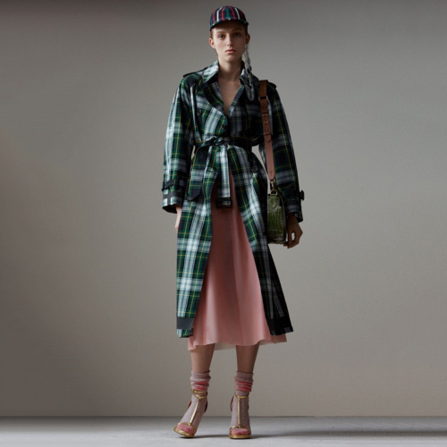 バーバリーレディースコットントレンチコートr0721..グリーン