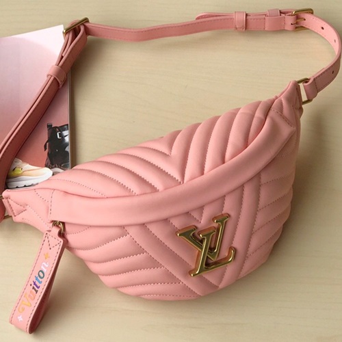 ルイヴィトンレザーレディースバムバッグM63750,B1149,37,ピンク