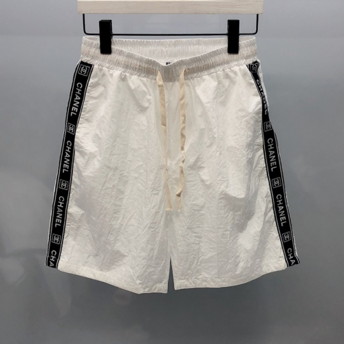シャネルシャネルメンズカジュアルトレーニングショートパンツl0437ホワイト