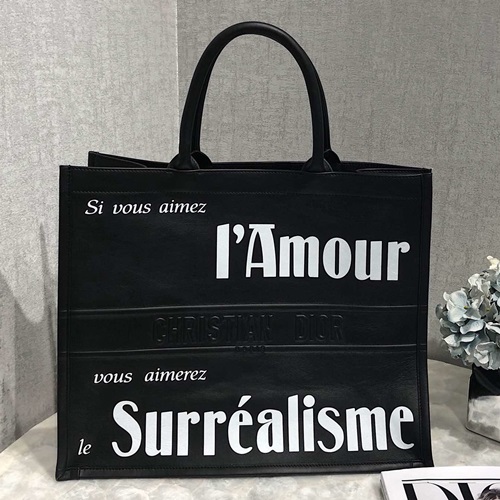 ,42ディオールレディースレザーブックトートバッグショッパーバッグB0225,42,ブラック