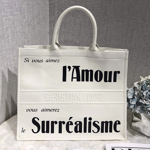 ,42ディオールレディースレザーブックトートバッグショッパーバッグB0226,42,ホワイト