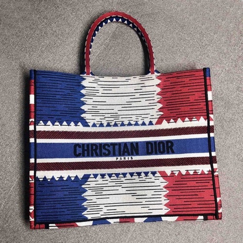 ,ディオールレディースキャンバスブックトートバッグショッパーバッグB0315,,ブルー