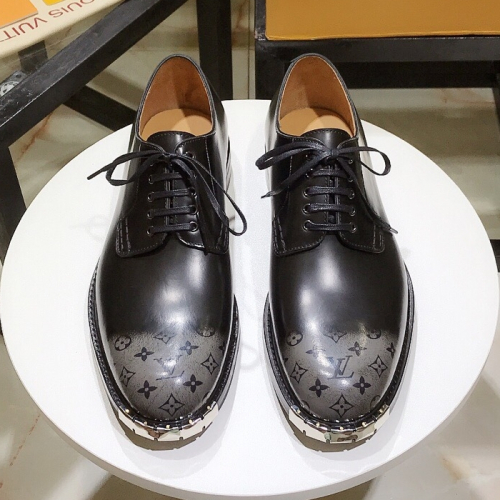 カスタム級ルイヴィトンメンズビジネスシグネチャーレザーオックスフォードシューズu01201ブラック