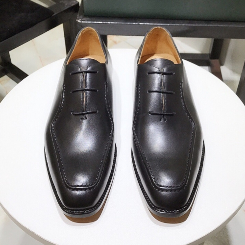 カスタム級ベルルッティメンズレトロビジネスレザーオックスフォードシューズt003ブラック